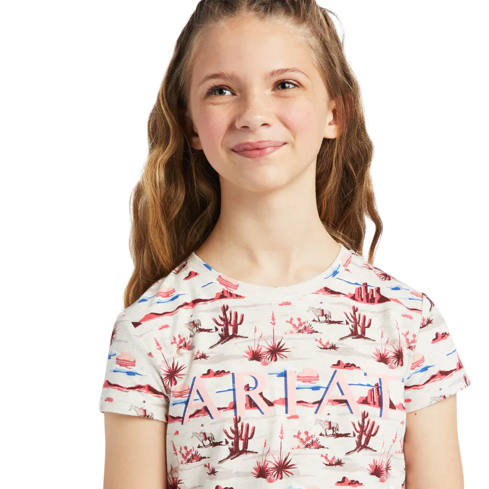 Ariat Girls Yuma Landscape SS Tee - Image 3