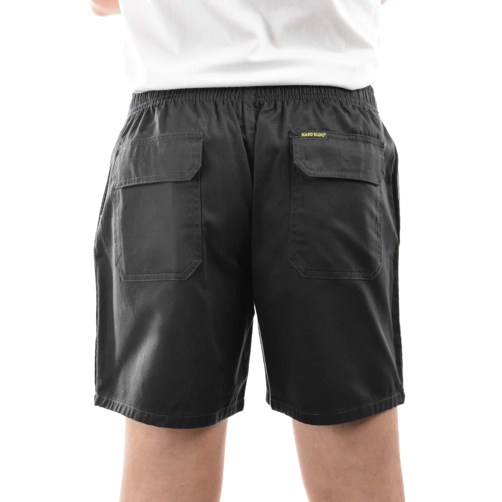 Hard Slog Mens Drill Shorts Mid Length - Image 3