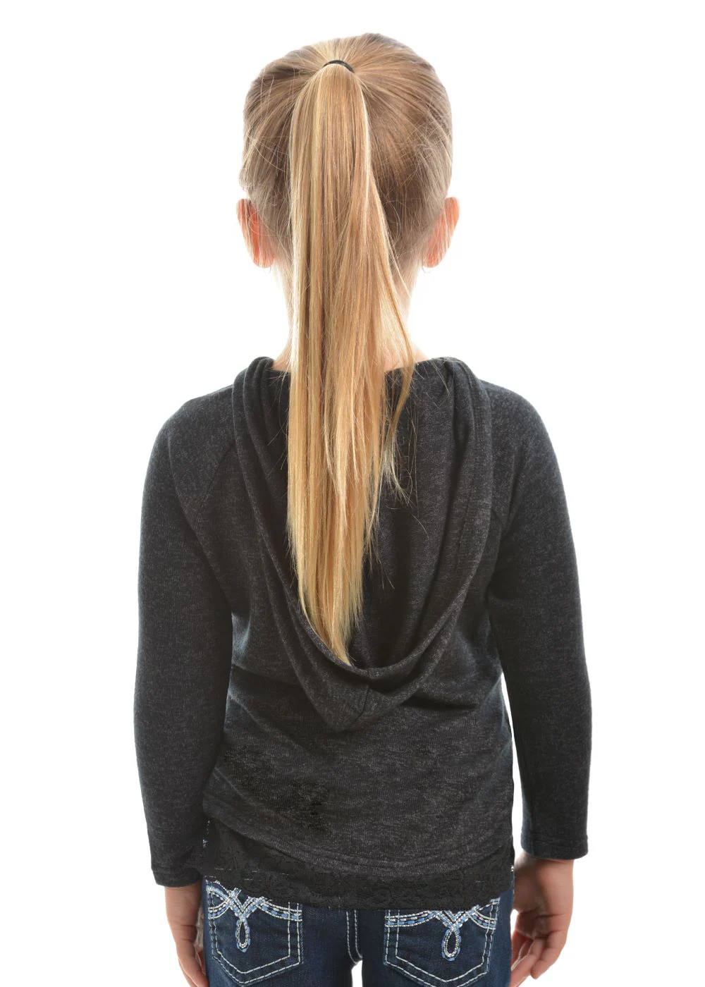 Pure Western Girls Clara Hooded Long Sleeve Top - Image 3