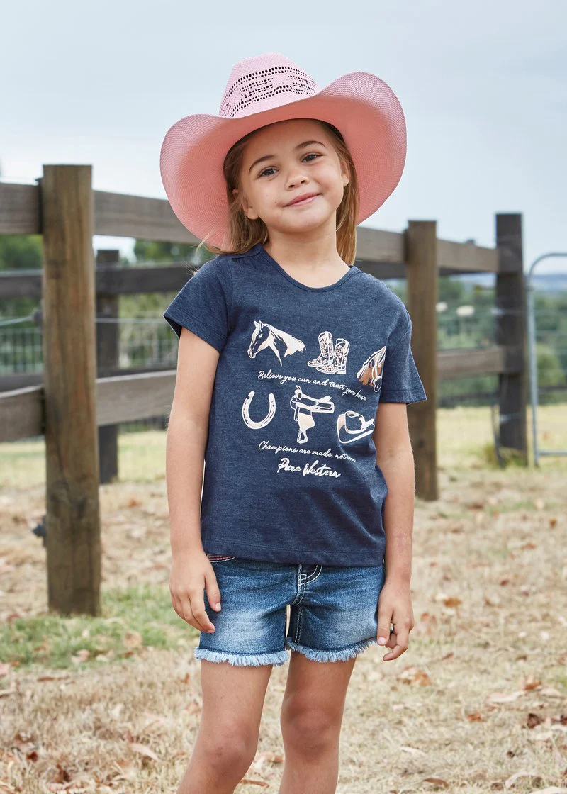 Pure Western Girls Luna Tee Shirt - Image 3