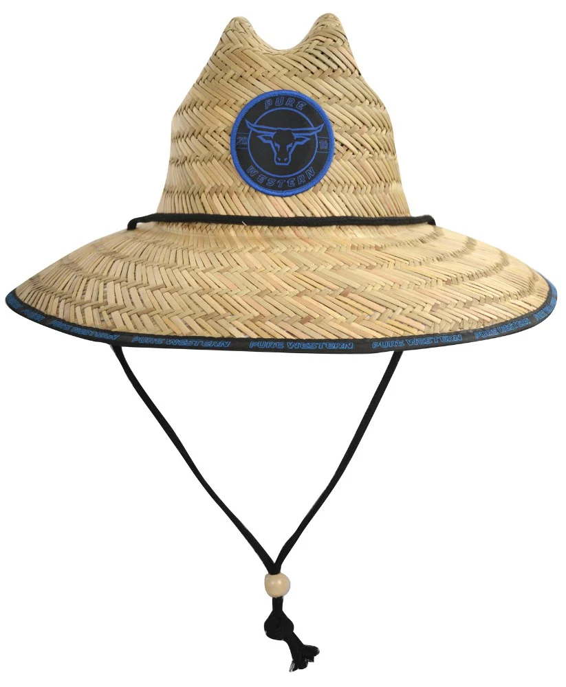 Pure Western Kids Rodeo Print Straw Hat - Image 3