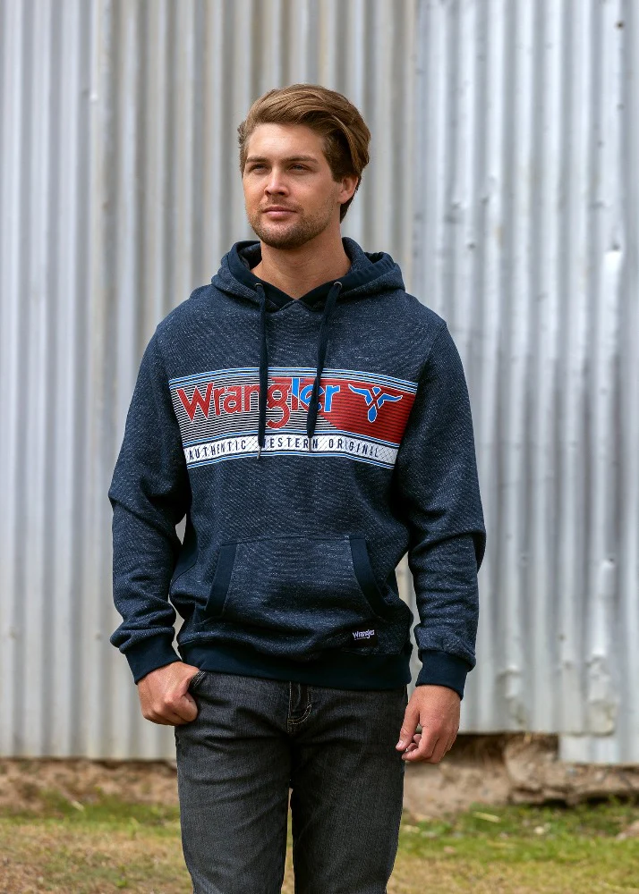 Wrangler Mens Duke Pull Over Hoodie - Image 3