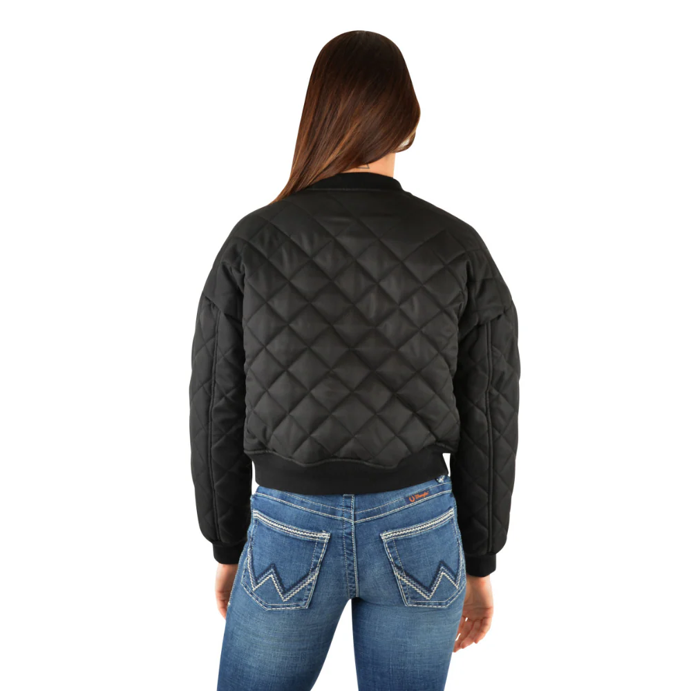 Wrangler Womens Dallas Crop Bomber Jacket - Image 3