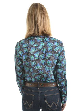 Wrangler Womens Juni Print Long Sleeve Shirt - Image 3